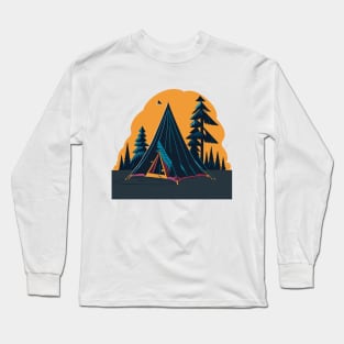 Camp vibe summer vacay Long Sleeve T-Shirt